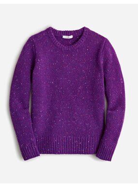 🌟 CREWCUTS 🌟 CREWNECK DONEGAL INSPIRED WOOL BLEND SWEATER PURPLE SZ S